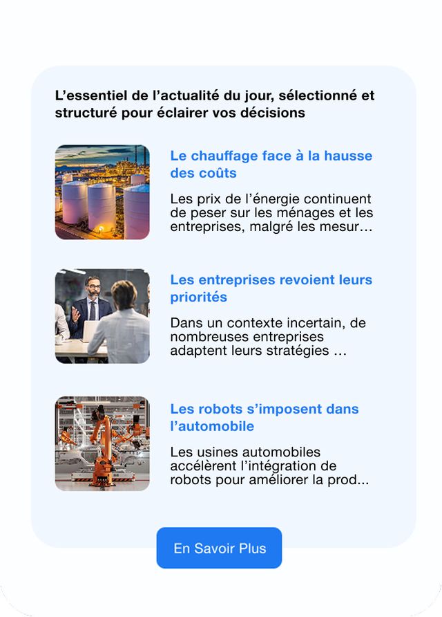 Aperçu de la newsletter quotidienne Presscope